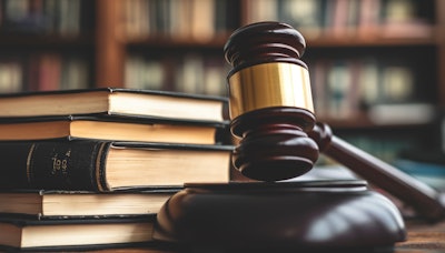 Gavel and law books