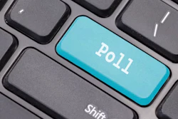 'Poll' on computer keyboard