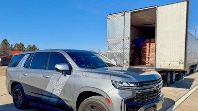 Newe Jersey trooper SUV and tractor-trailer loaded with drugs