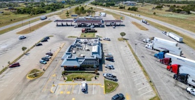 Westbound Interstate 44/Turner Turnpike service plaza in Oklahoma