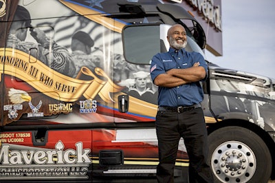 Darryl Hammond with Maverick Salute truck