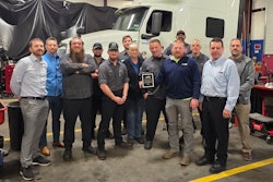 Gainsville, Georgia staff with Shop of the Year award