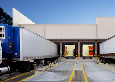 Truck at loading dock