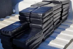 129.86 pounds of seized cocaine