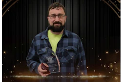 Ryan Drozynski, recipient of the David Levin Award for Company Driver of the Year