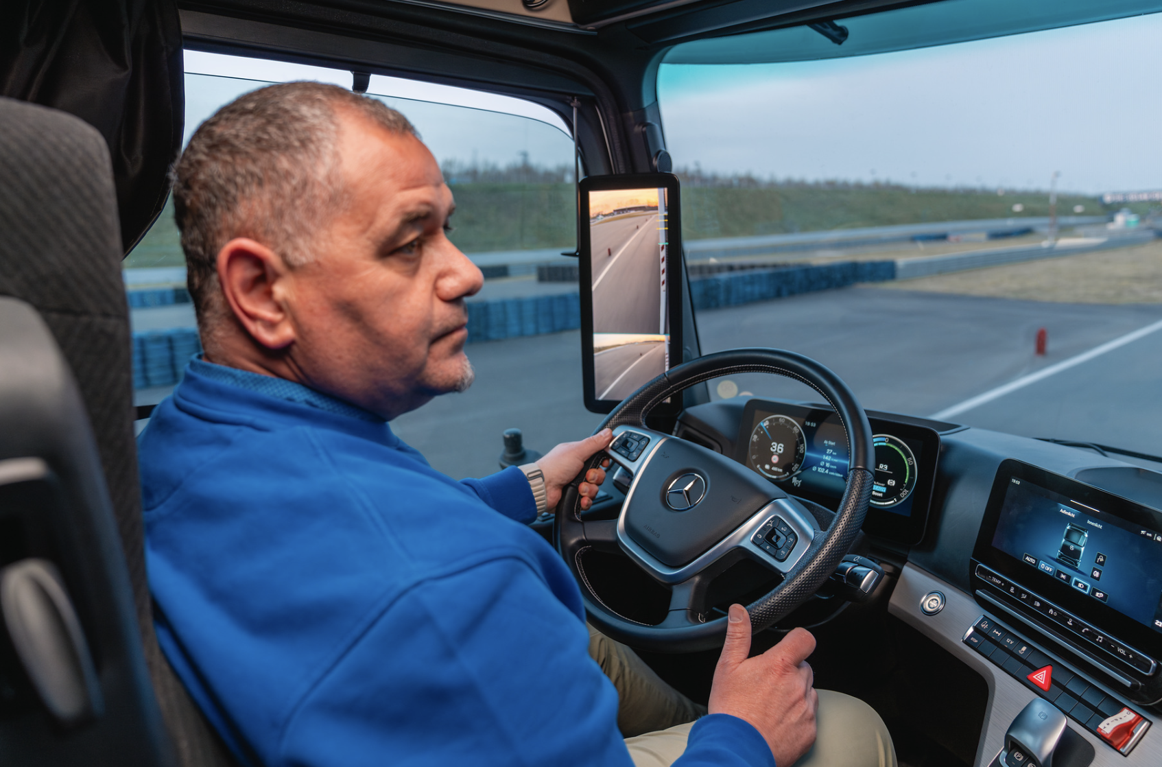 Marco Hellgrewe at the wheel ... in reverse