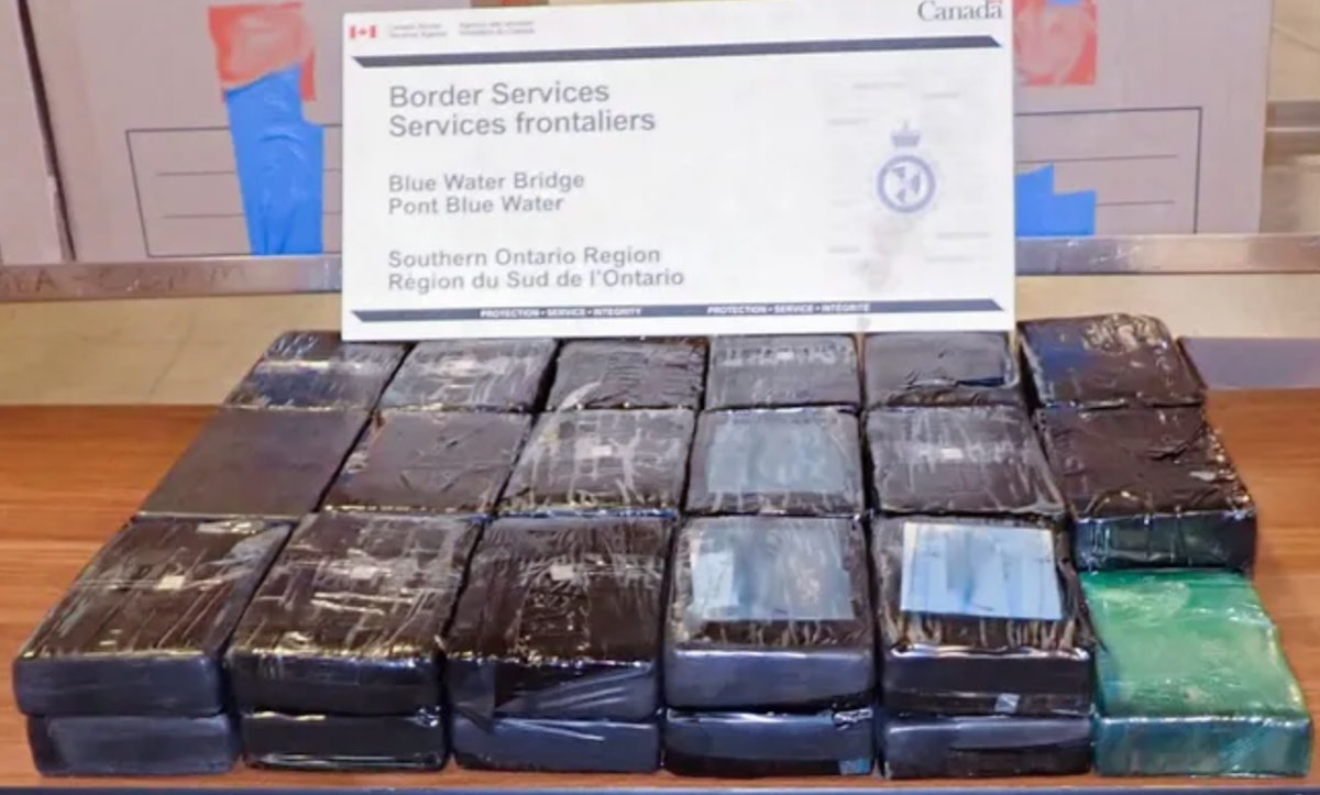.3 million of cocaine seized by Canada at Blue Water Bridge