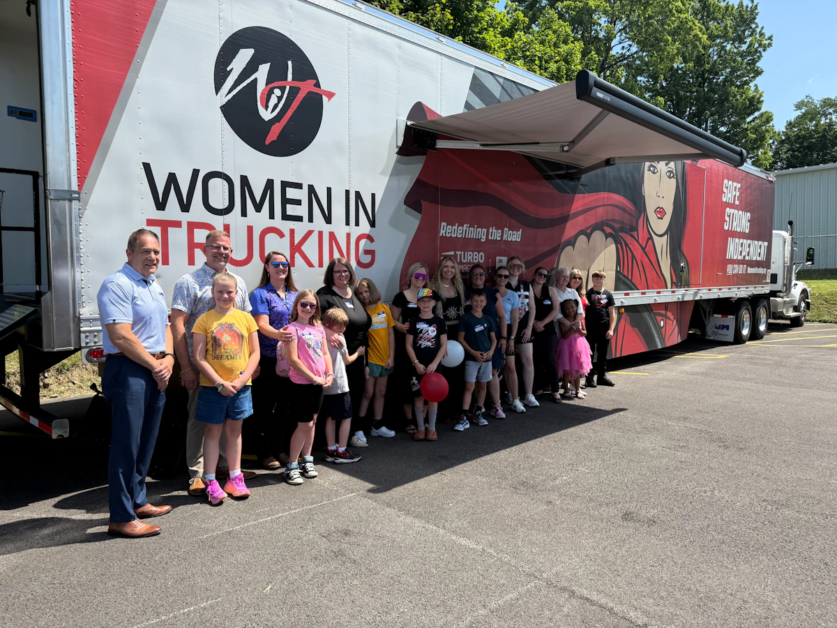 Aim holds program to introduce children to trucking careers