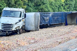 This load of chicken carcasses spilled on I-26 in South Carolina
