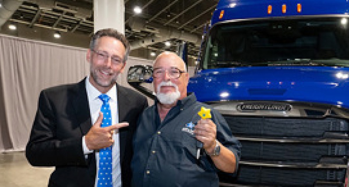 New 1 million mile driver wins ’26 Cascadia in Landstar truck giveaway