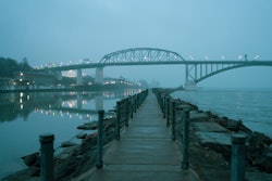 Peace Bridge between Ontario, Canada and Buffalo, New York