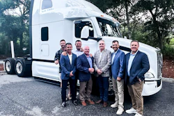 L-R: Mike McCloskey (Peterbilt), Matt Wray (TLG) Micah Zarse (TLG) Jeff Loudermilk (VP of Equipment & Maintenance at Hilco), Glenn Larson (TLG President & CEO), Michael Tomlinson (TLG) and Matt Brody (TLG).