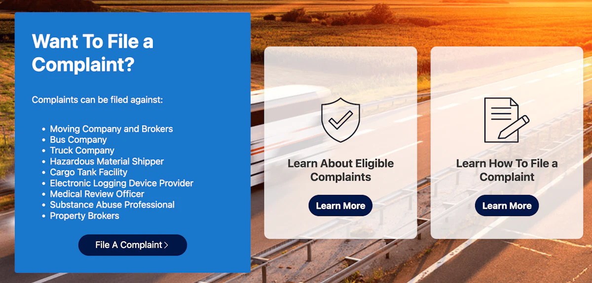 FMCSA makes Consumer Complaint Database more trucker-friendly