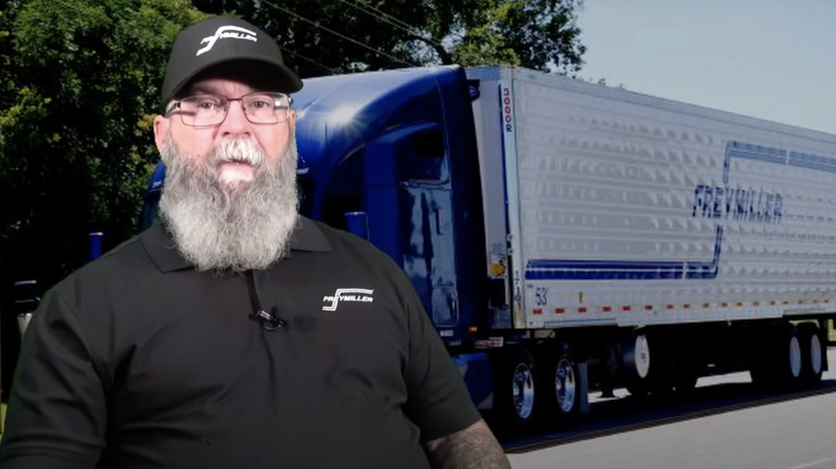 Toby Wallis, a driver for Freymiller, one of TCA's Professional Drivers of the Year for 2025