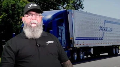 Toby Wallis, a driver for Freymiller, one of TCA's Professional Drivers of the Year for 2025