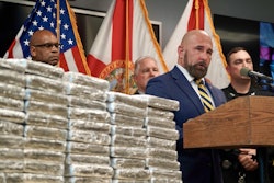 Lieutenant Governor Jay Collins speaks at press conference announcing major drug bust