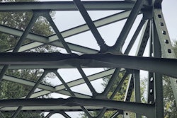 Recently damaged White River Bridge on State Route 410 in Washington