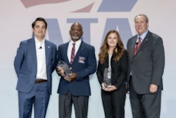 ATA COO Dan Horvath, Antoine Sadler, Kendra Hems, and Steve Ponder, Senior Vice President of Great West Casualty Company