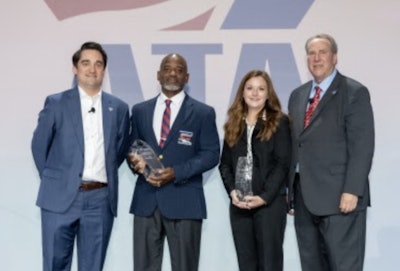 ATA COO Dan Horvath, Antoine Sadler, Kendra Hems, and Steve Ponder, Senior Vice President of Great West Casualty Company