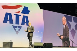 ATA President & CEO Chris Spear delivering his annual state of the trucking industry report
