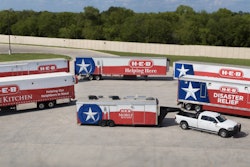 H-E-B disaster relief and mobile kitchen trucks