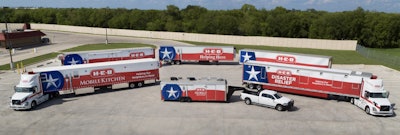 H-E-B disaster relief and mobile kitchen trucks