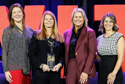 L to R: Jennifer Hedrick, Women In Trucking; Dee Dee Cox, Old Dominion Freight Line; Jill Quinn, Centerline Drivers; Lana Nichols, Women In Trucking