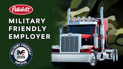 Graphic Peterbilt Named 2026 Military Friendly Employer
