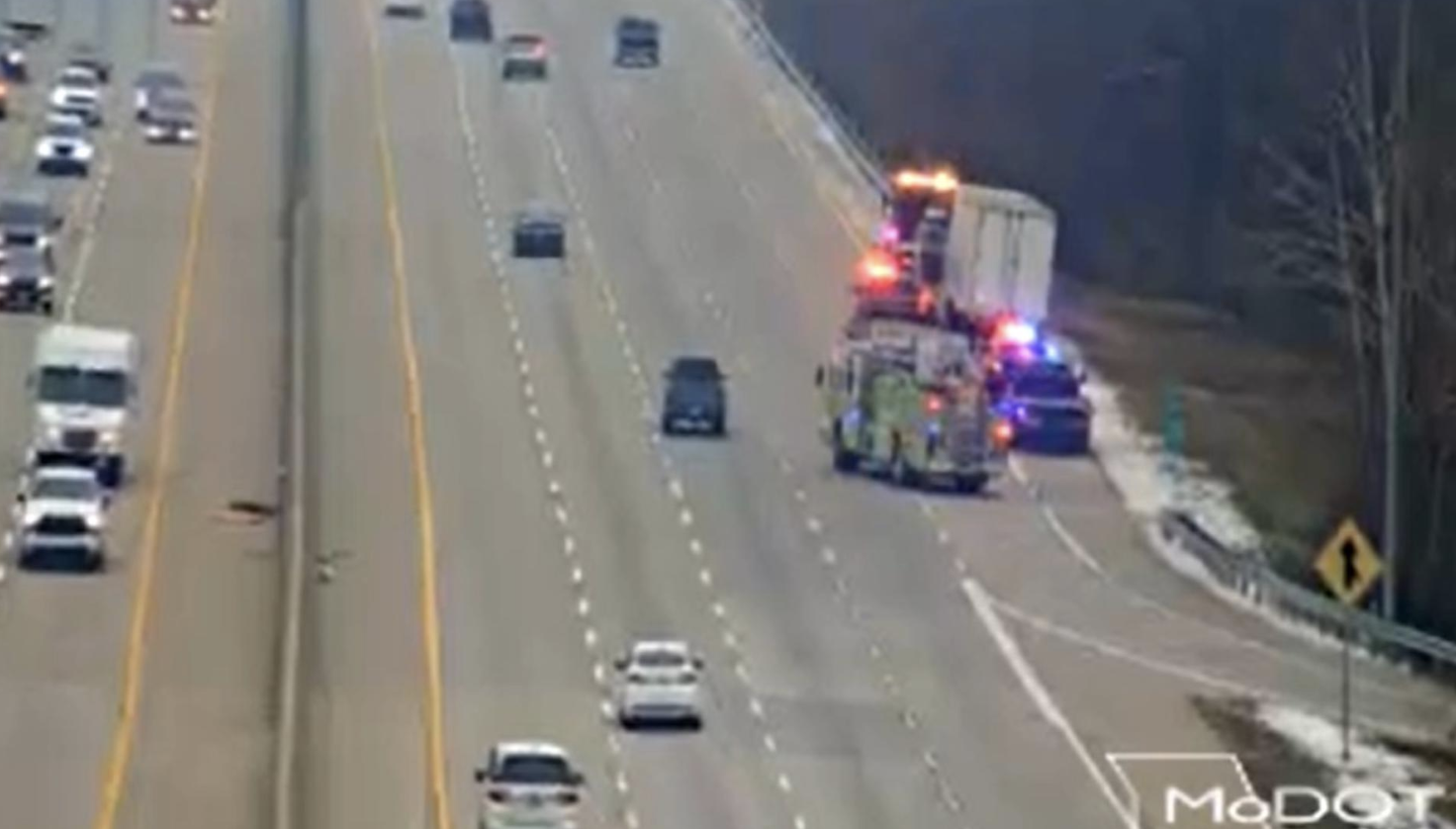 Traffic camera image from shooting scene
