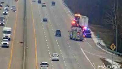 Traffic camera image from shooting scene