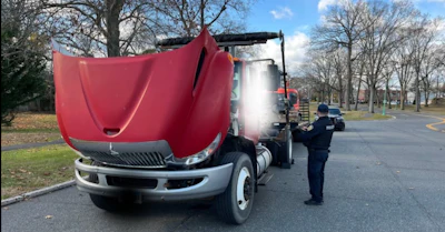 Rye, NY police inspected tractor-trailer