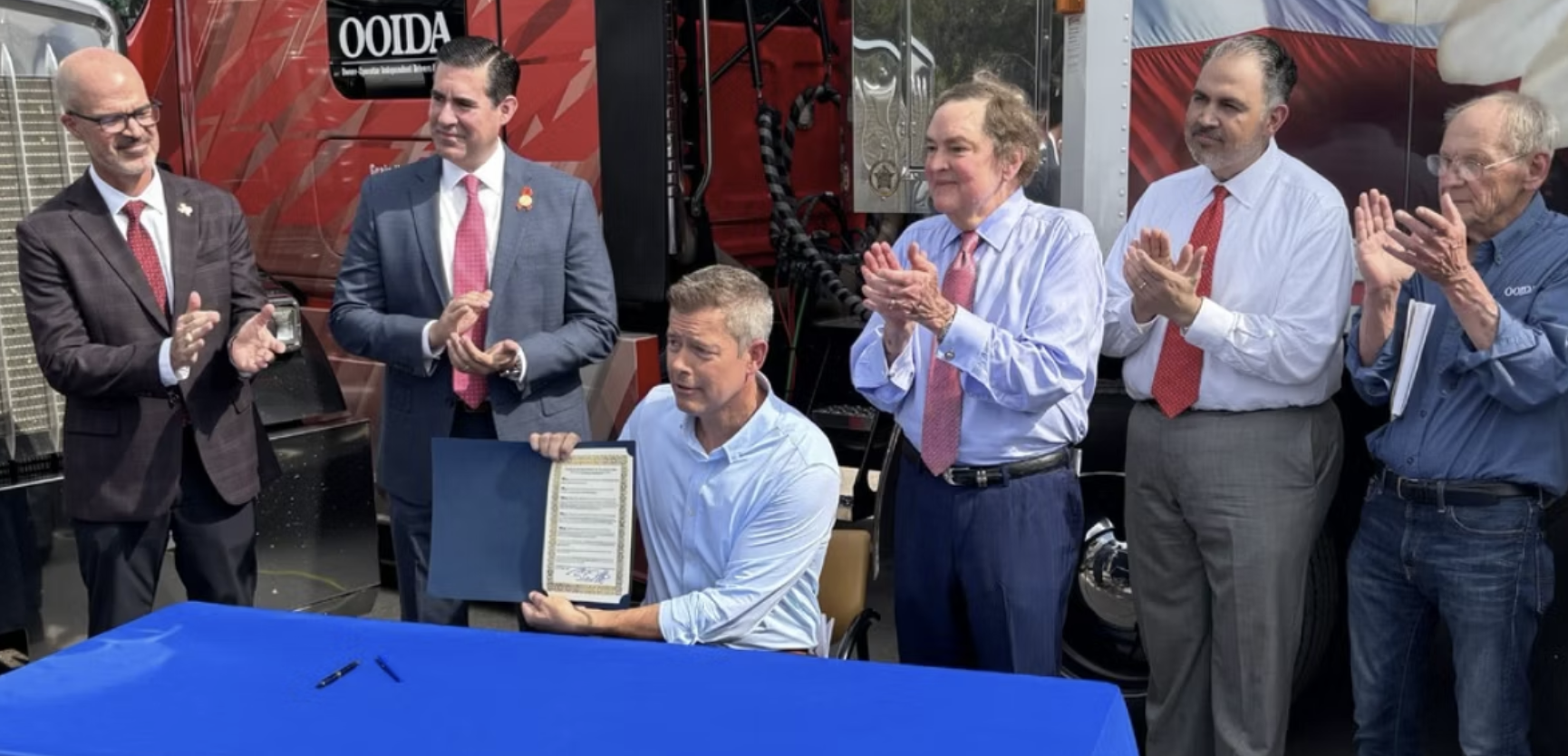Transportation Secretary Sean Duffy at signing ceremony in May