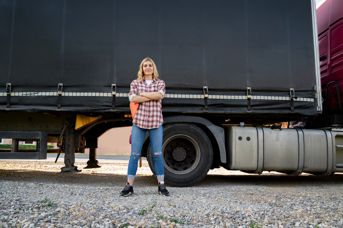 Women truckers satisfied with job, but concerned with safety & pay ...