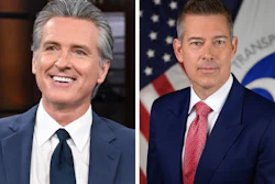 California Gov. Gavin Newsom and DOT Secretary Sean Duffy