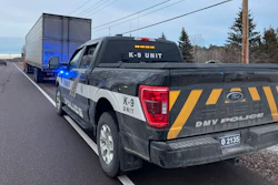 Tractor-trailer that was stopped twice and placed out of service recently