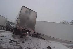 Missouri State Highway Patrol body camera footage from the weekend's winter storm