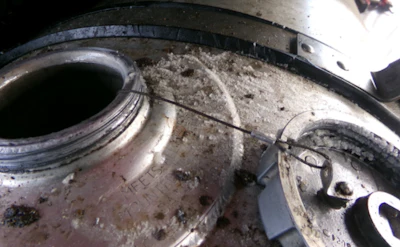 Crystals on a fuel tank led to the discovery of 944 pounds of liquid meth at the Otay Mesa Port of Entry March 2
