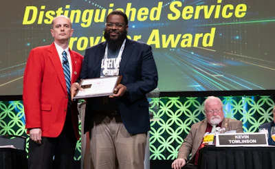 Leonard Wheatley, FleetPro, Inc., was the recipient of TMC’s Distinguished Service Provider Award.