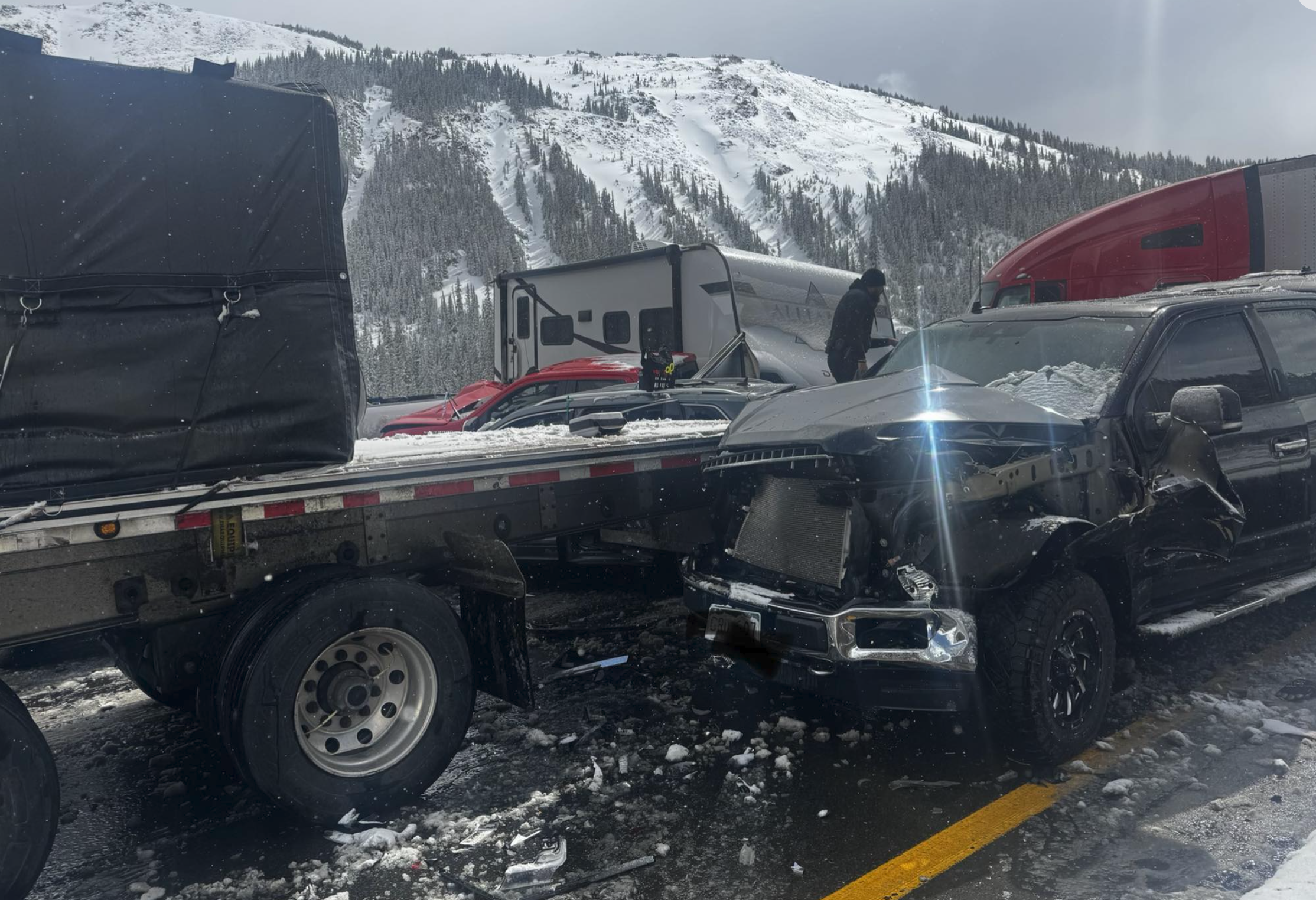Briefly: 9 hospitalized in massive 75-vehicle pileup on I-70 in Colorado