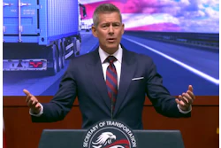 Transportation Secretary Sean Duffy announcing numerous trucking-related reforms last month