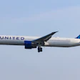 Boeing 767-400 aircraft similar to the one that struck a tractor-trailer while landing at Newark Liberty Airport Sunday