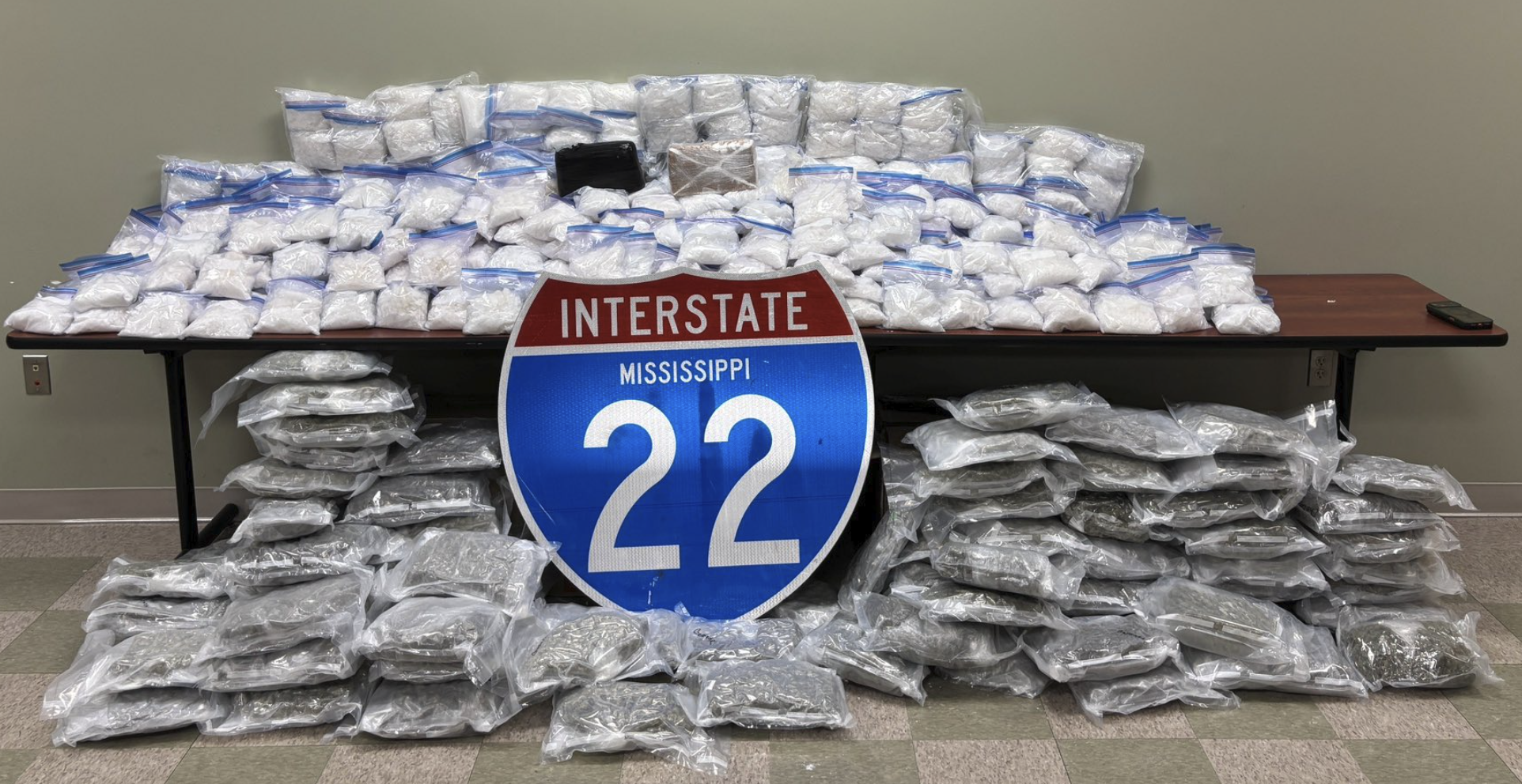 Briefly: Trucker busted for hauling 376 lbs. of meth & 82 lbs. of pot