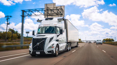 The Volvo VNL Autonomous integrated with the Aurora Driver is now hauling freight to Oklahoma City five days a week