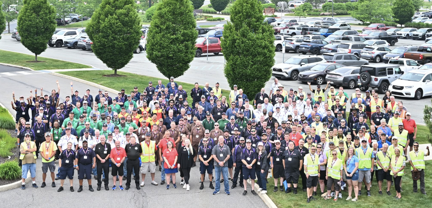 Competitors at the Pennsylvania Motor Truck Association&rsquo;s Truck Driving Championships