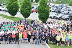 Competitors at the Pennsylvania Motor Truck Association’s Truck Driving Championships