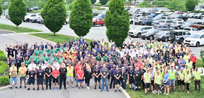 Competitors at the Pennsylvania Motor Truck Association’s Truck Driving Championships