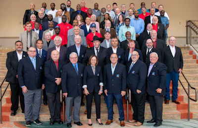 Members of Landstar&rsquo;s 2025 class of Roadstar&circledR; honorees and One, Two,Three and Four Million Mile Safe Driver inductees in attendance at the 2026 BCO All-Star Celebration in Orlando, Florida.