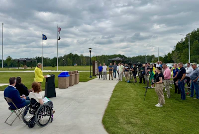 Reopening ceremony of two rest areas on I-43