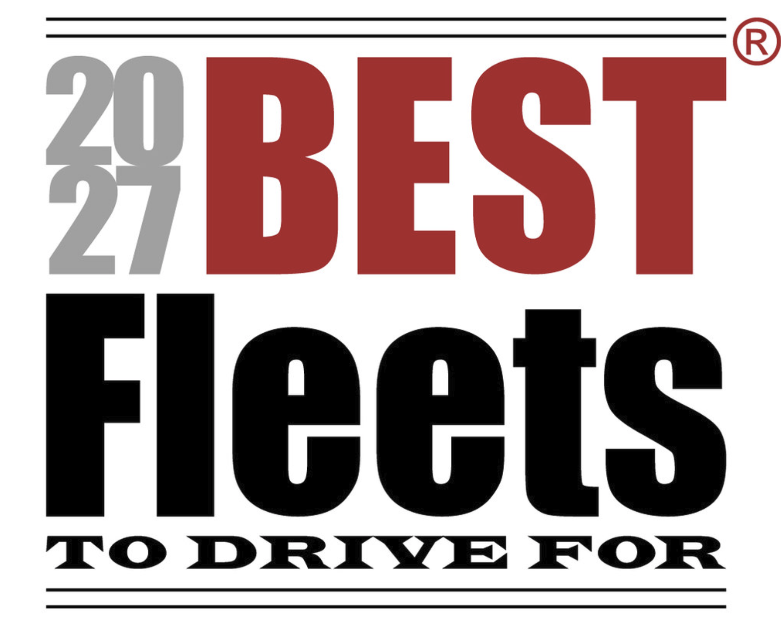2027 Best Fleets to Drive For award logo with registered trademark