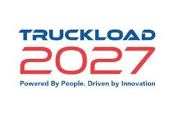 Truckload 2027 logo with tagline Powered By People. Driven by Innovation in navy blue and red